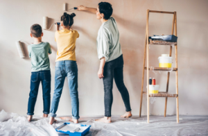 painting a wall