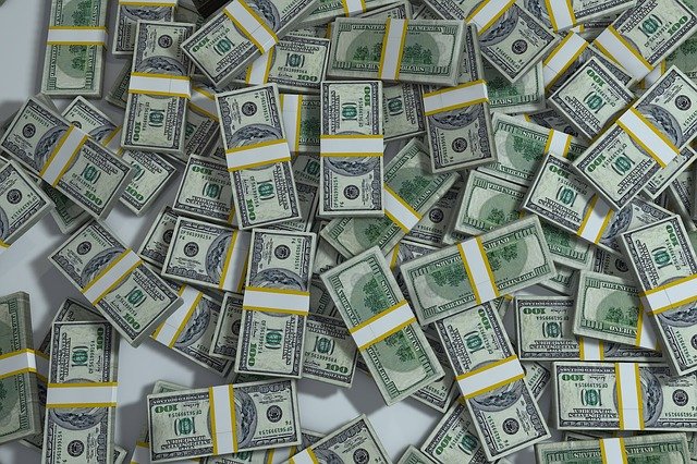bundles of money